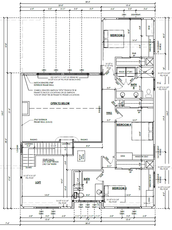 2nd Story Floor Plan